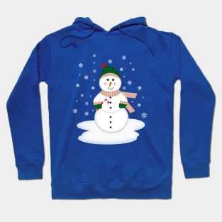 Christmas Snowman Scene Hoodie